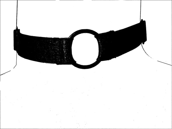 Black choker with ring