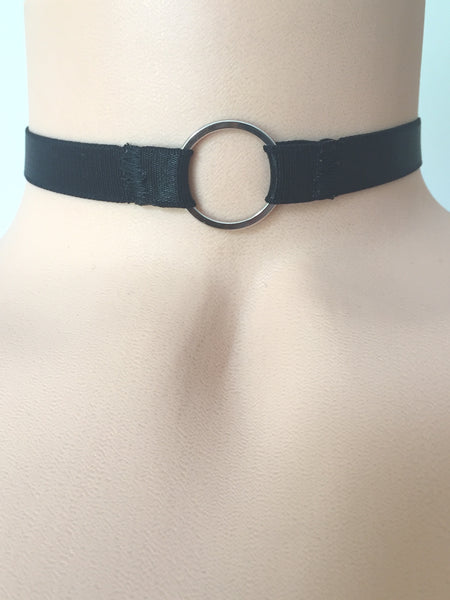 Silver or Gold accent choker